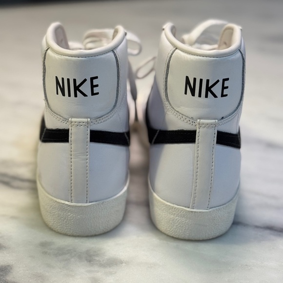 Nike Blazer Mid '77 Vintage White Black Men's Shoes Sz 9.5 (BQ6806-100) - Picture 4 of 5